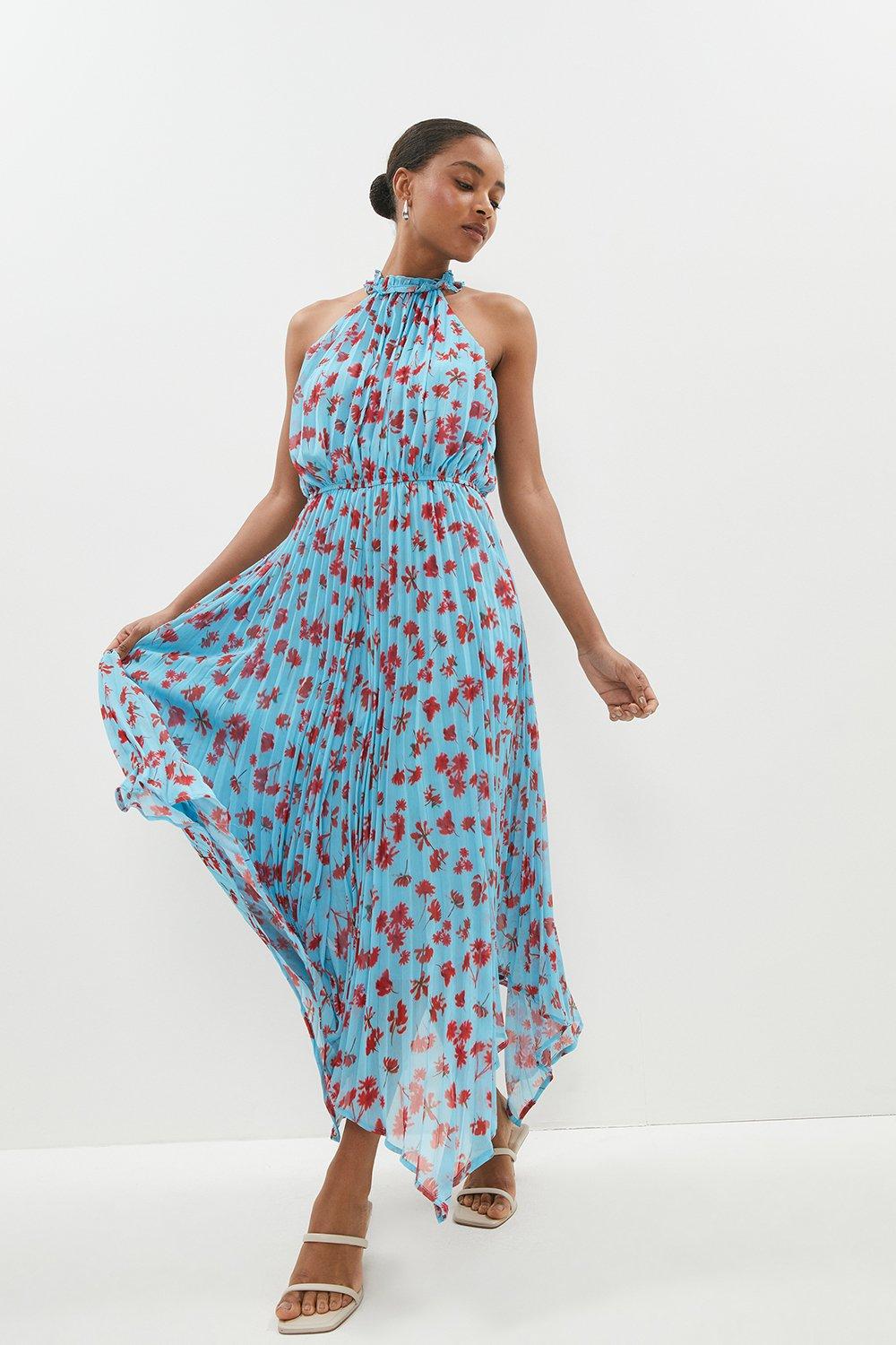 Sleeveless Pleat Skirt Midaxi Dress | Coast
